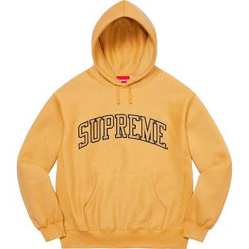 Sudaderas Supreme Glitter Arc Hooded Doradas | Supreme 332IS